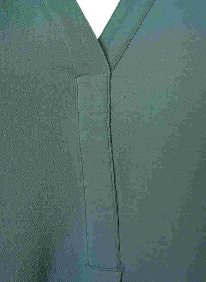 Yksivärinen pusero v-aukolla, Mallard Green, Packshot image number 2
