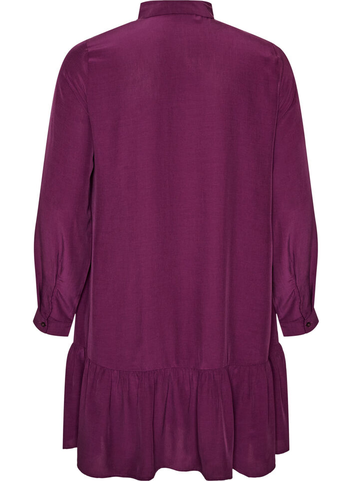 Lyhyt paitamekko r&ouml;yhel&ouml;kerroksella, Violetti, Packshot image number 1