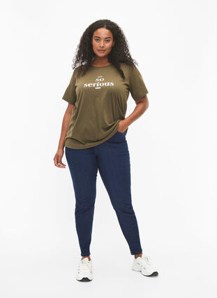 FLASH – kuviollinen t-paita, Ivy Green, Model image number 2