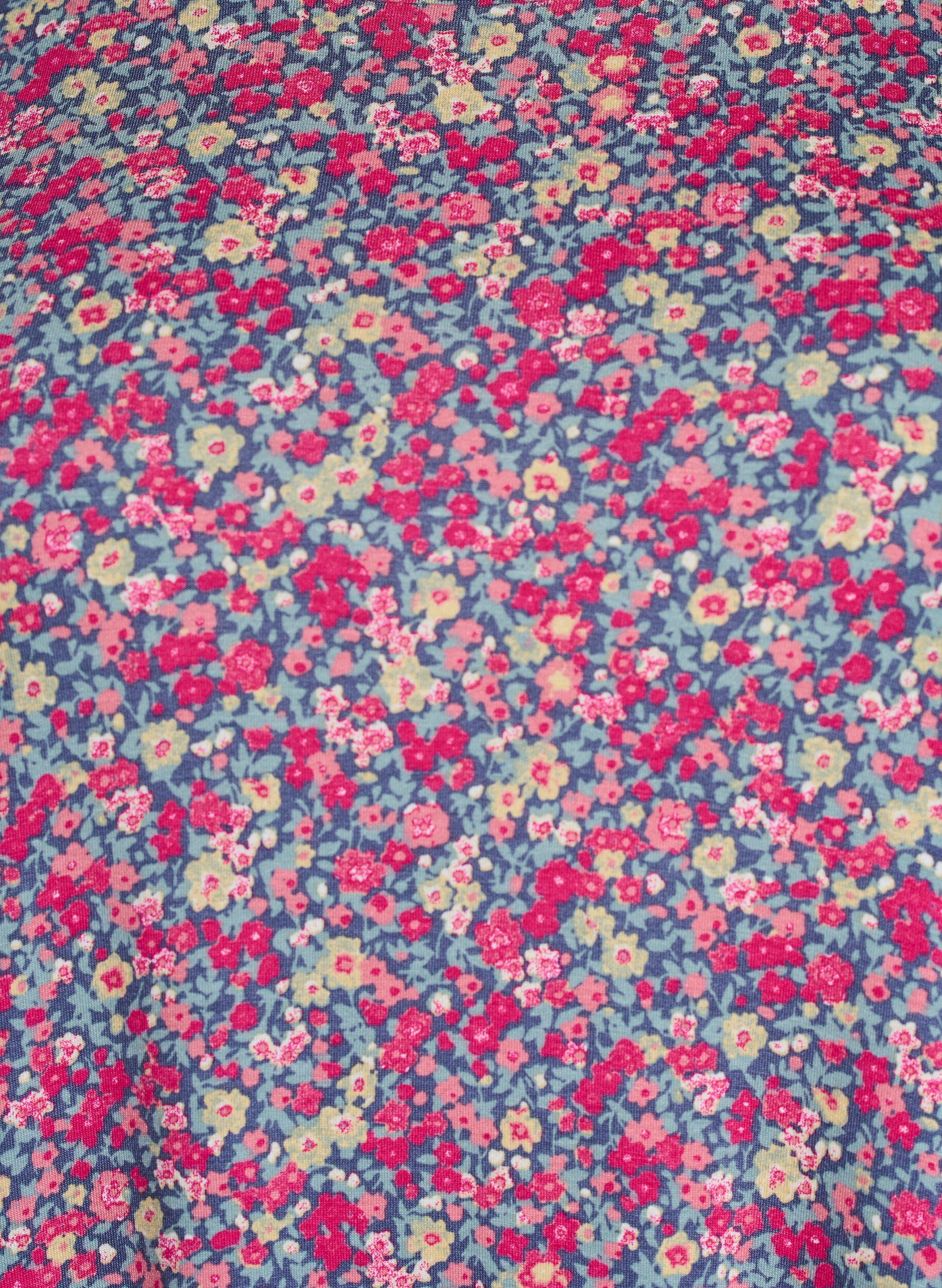 Zizzi T-paita kukkakuviolla, Vaaleanpunainen, Packshot image number 2