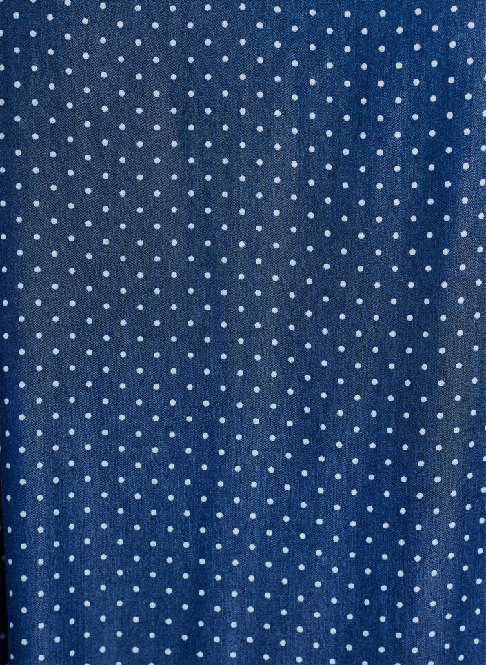 Polvipituinen olkainmekko TENCEL&trade; Lyocellia denimlookilla, Sininen, Packshot image number 2