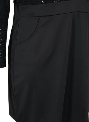 Tyköistuva mekko kimalteella, Black, Packshot image number 3