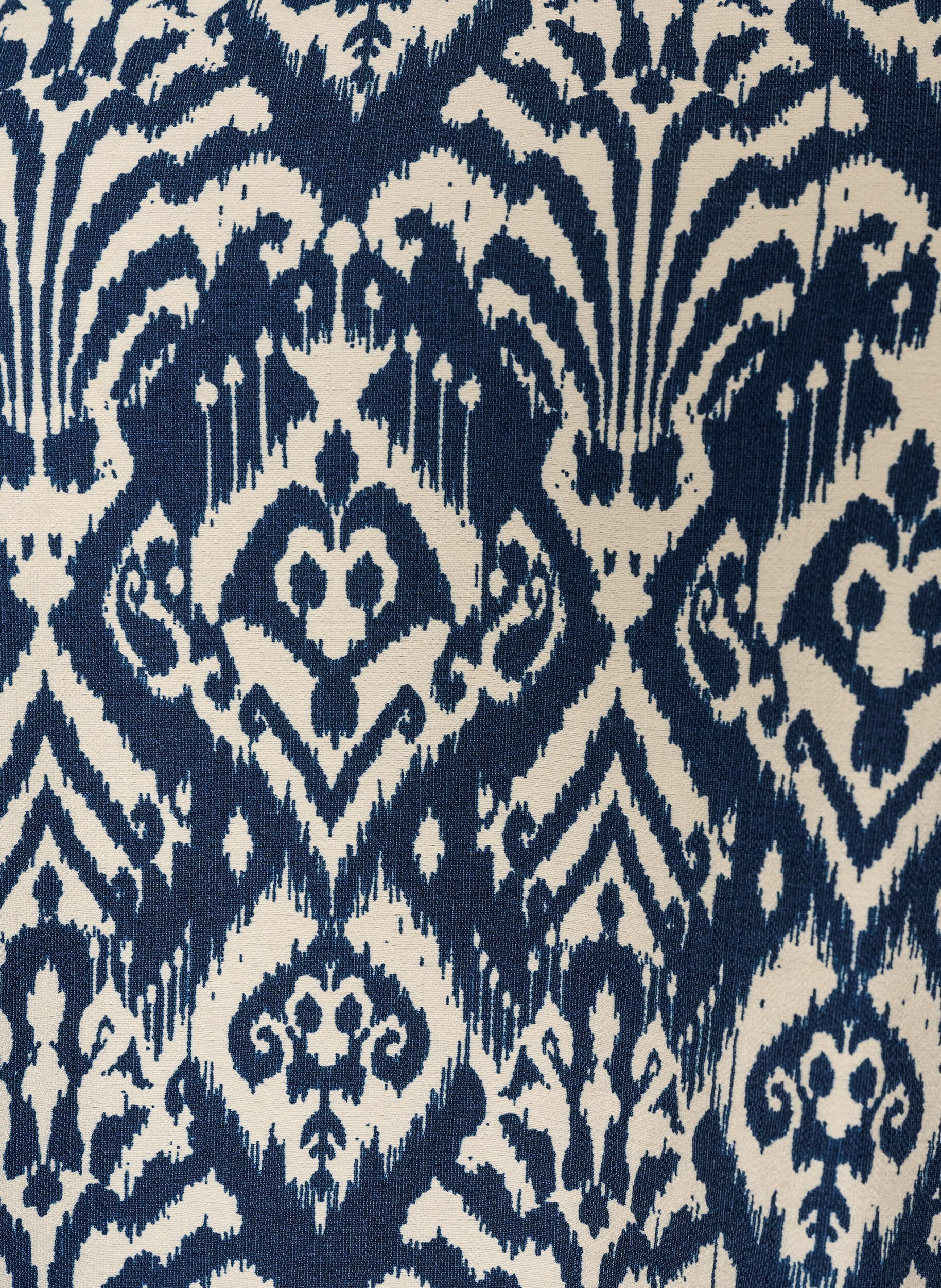 ZizziKuviollinen viskoosipusero 3/4-hihoilla, Sininen, Packshot image number 2