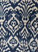 Kuviollinen viskoosipusero 3/4-hihoilla, Sininen, Packshot image number 2