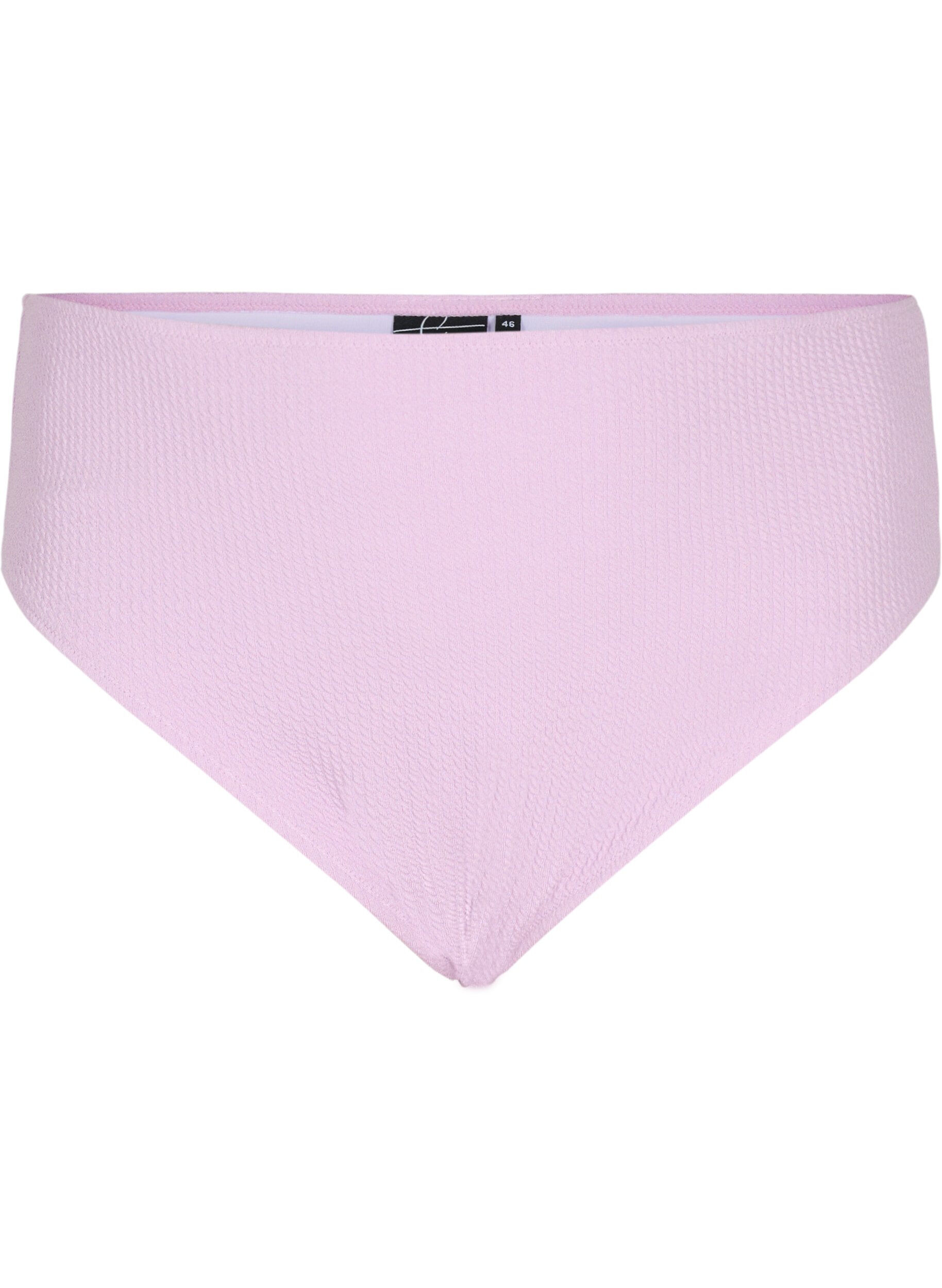 Zizzi Bikinialaosa krepatulla tekstuurilla, Violetti, Packshot image number 0
