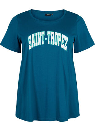 Puuvillainen t-paita printillä, Blue Coral SAINT, Packshot image number 0