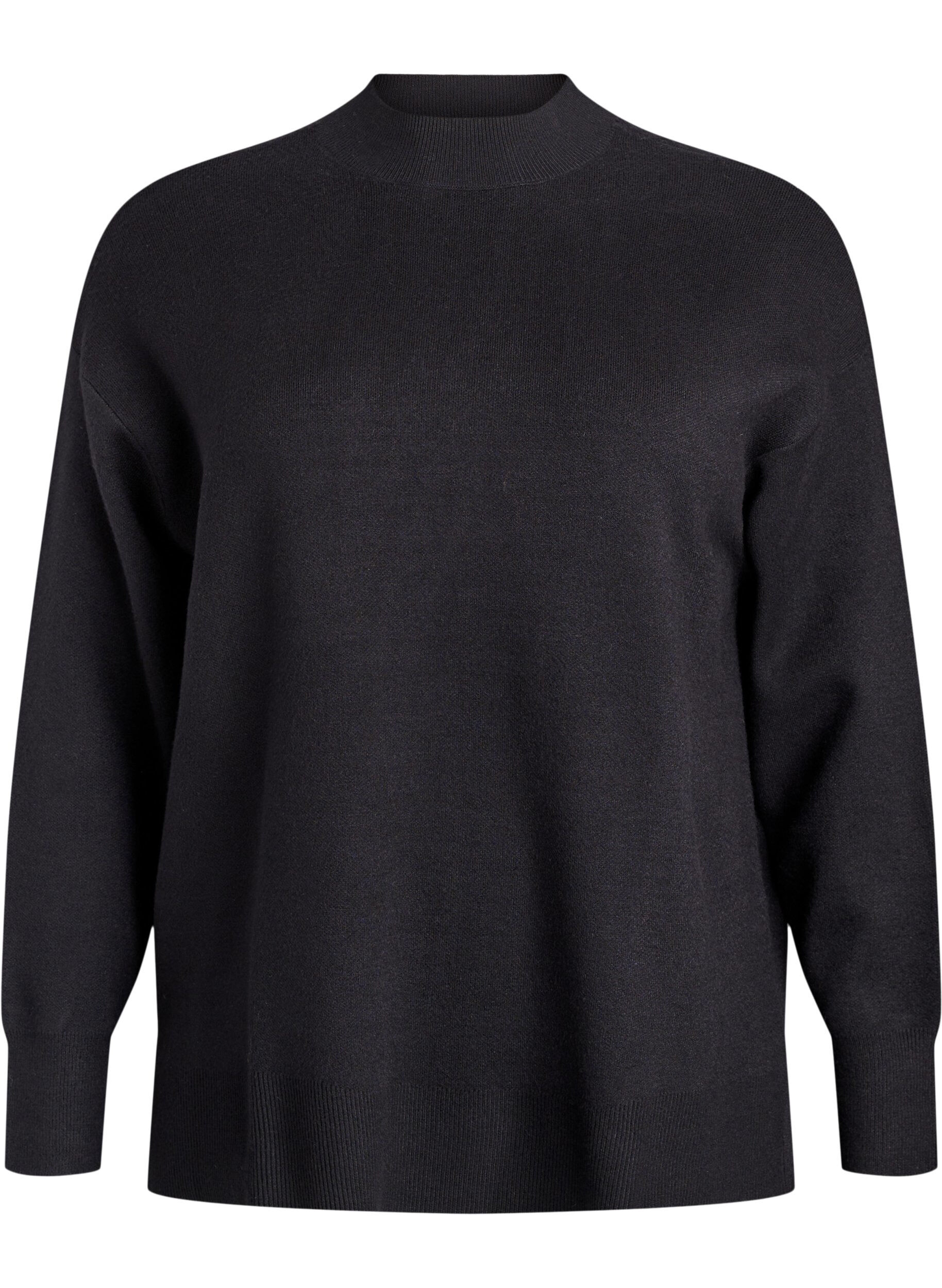 Neulepusero korkealla kauluksella