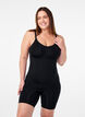Shapewear-bodysuit avattavalla alaosalla, Musta, Model image number 0