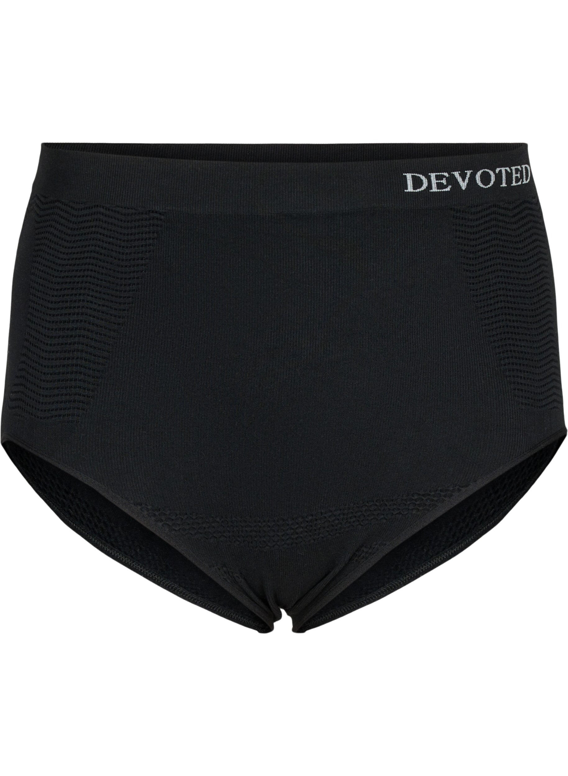 Zizzi Saumattomat alushousut korkealla vy&ouml;t&auml;r&ouml;ll&auml;, Black, Packshot image number 0