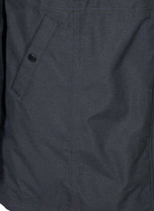 Vedekestävä talvitakki hupulla, Black, Packshot image number 3