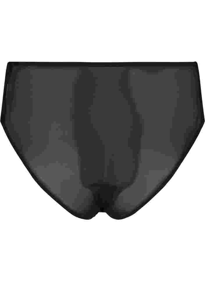 Tai-alushousut mesh-kankaalla ja pitsillä, Black, Packshot image number 1