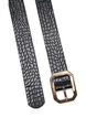 Tekonahkainen vy&ouml;, jossa on krokotiilikuvio, Black w. Gold Buckle, Packshot image number 1