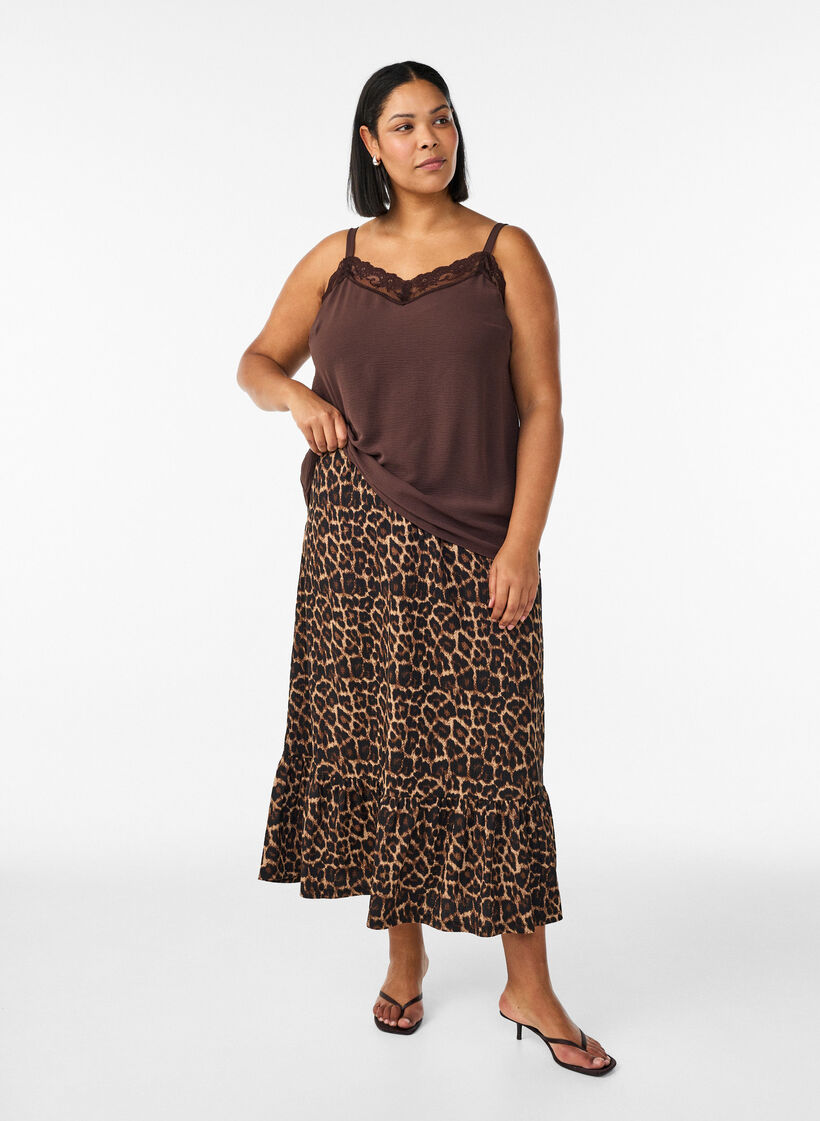 Pitk&auml; hame solmittavalla vy&ouml;ll&auml; ja r&ouml;yhel&ouml;helmalla, Musta, Model image number 0