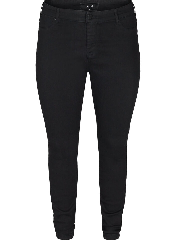 Jeggingsit puuvillasekoitteesta, Black, Packshot image number 0