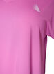 Lyhythihainen t-paita treeniin v-aukolla, Violetti, Packshot image number 2
