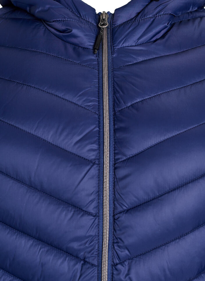 Kevyttakki hupulla, Sininen, Packshot image number 2