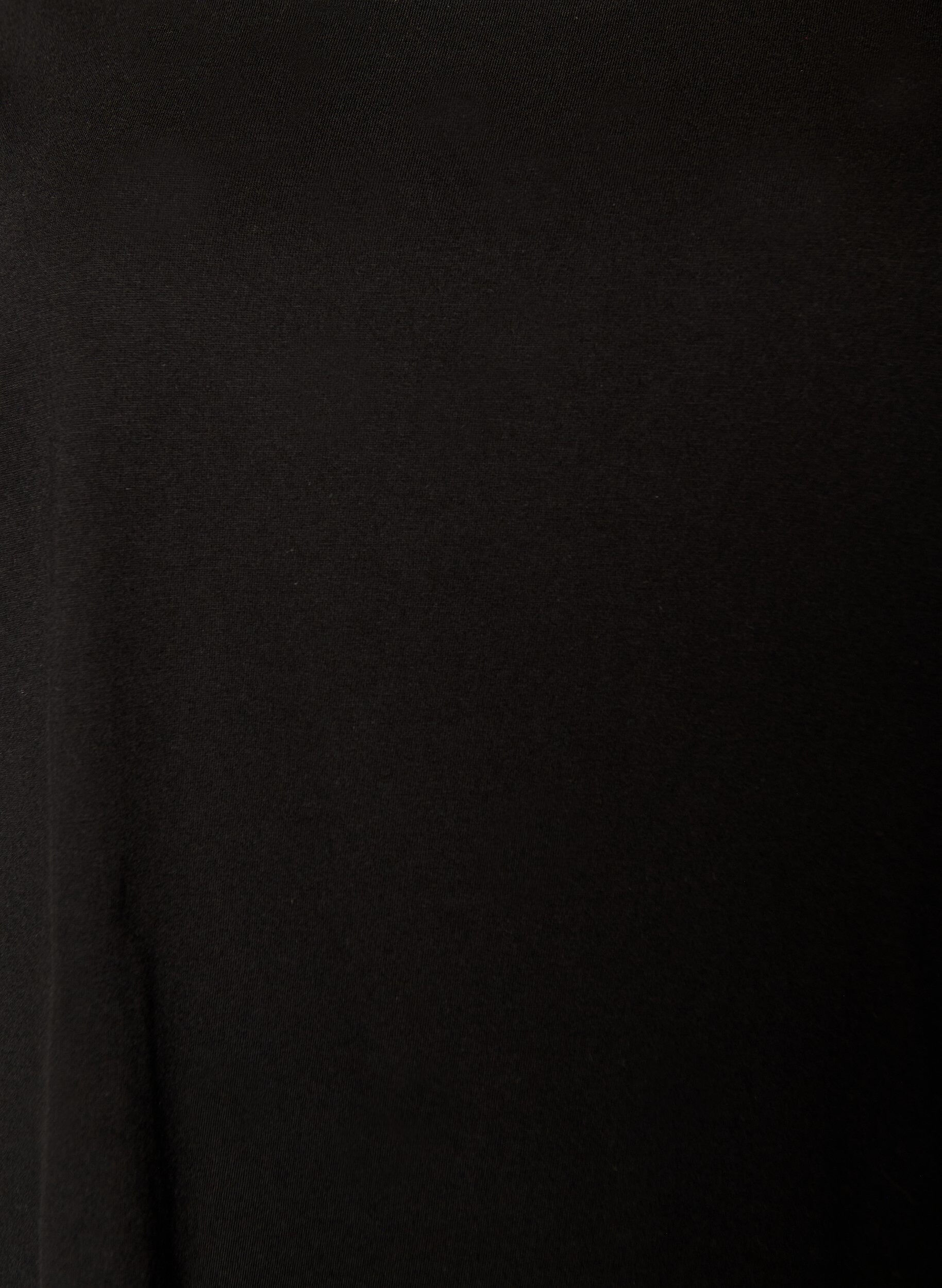 Zizzi 2-pack T-paitamekko lyhyill&auml; hihoilla, Musta, Packshot image number 3