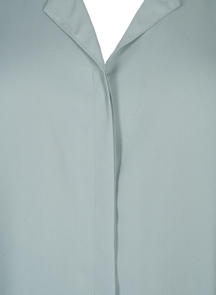 Yksivärinen paita v-pääntiellä, Chinois Green, Packshot image number 2