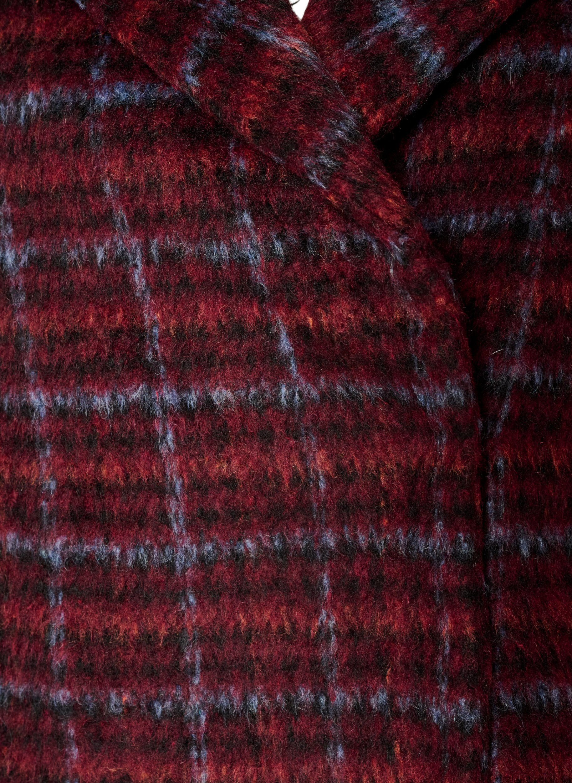 ZizziRuudullinen takki taskuilla, Punainen, Packshot image number 2