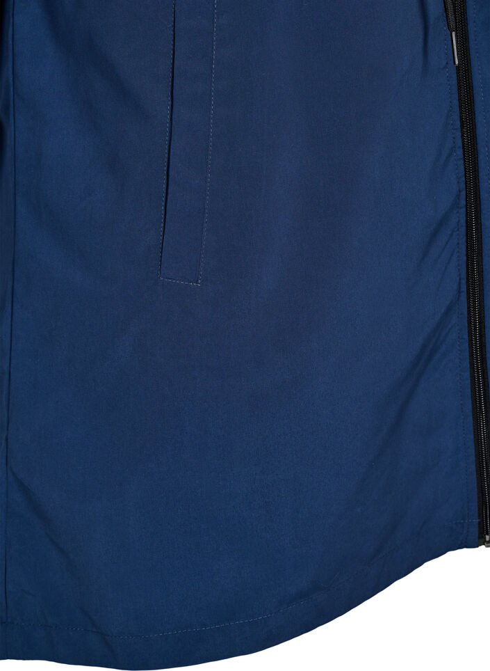 FLASH - Vettä hylkivä parka hupulla, Sininen, Packshot image number 3