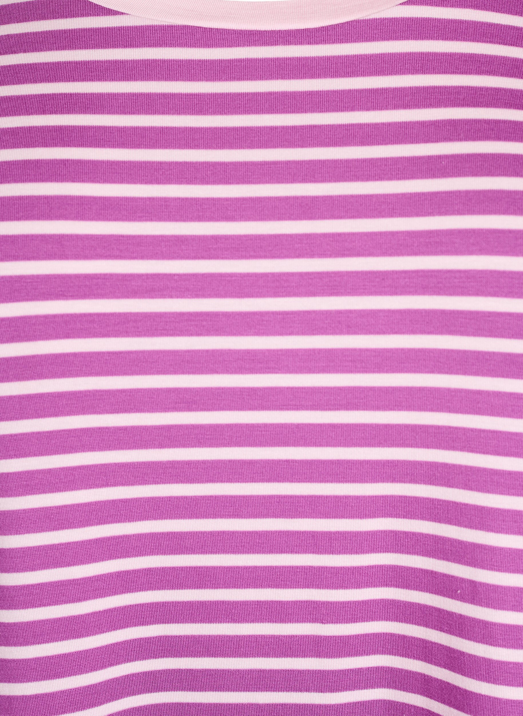 ZizziT-paita TENCEL&trade; Lyocellista ja raidoilla, Violetti, Packshot image number 2