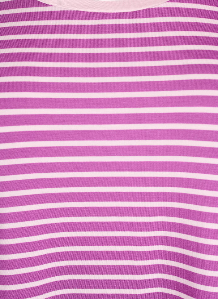 T-paita TENCEL&trade; Lyocellista ja raidoilla, Violetti, Packshot image number 2