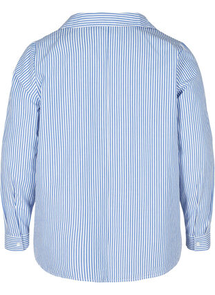 Raidallinen paita ekologisesta puuvillasta, Dazzling Blue Stripe, Packshot image number 1