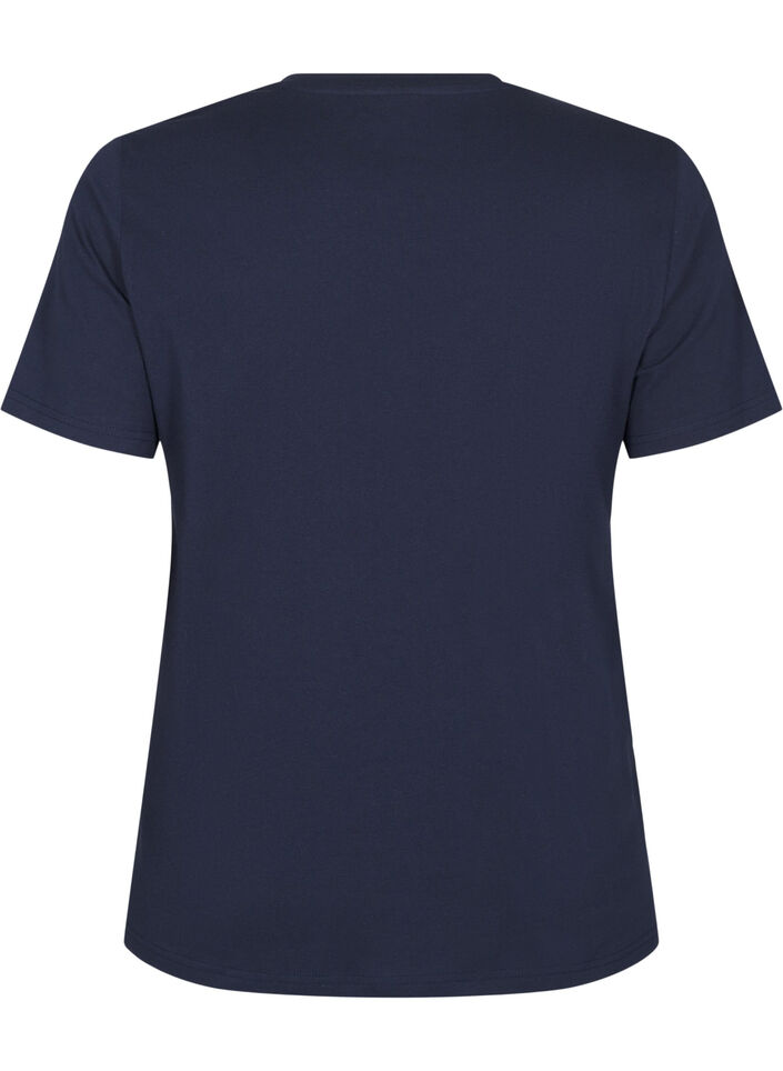 Luomupuuvillainen T-paita printill&auml;, Night Sky Printet, Packshot image number 1