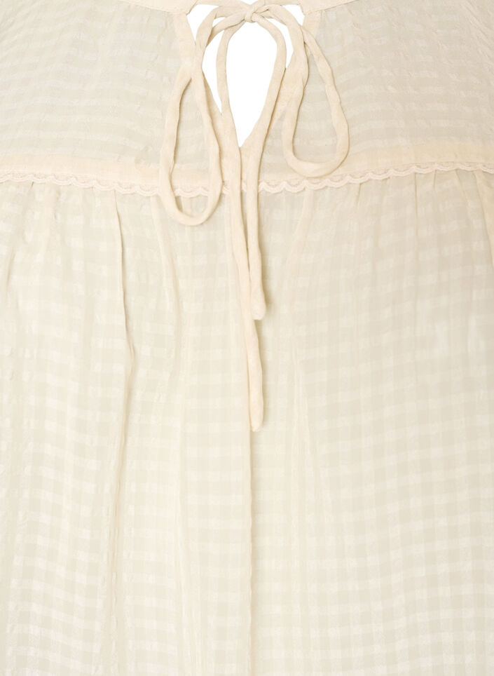 Seersucker-pusero ny&ouml;rill&auml;, Beige, Packshot image number 2