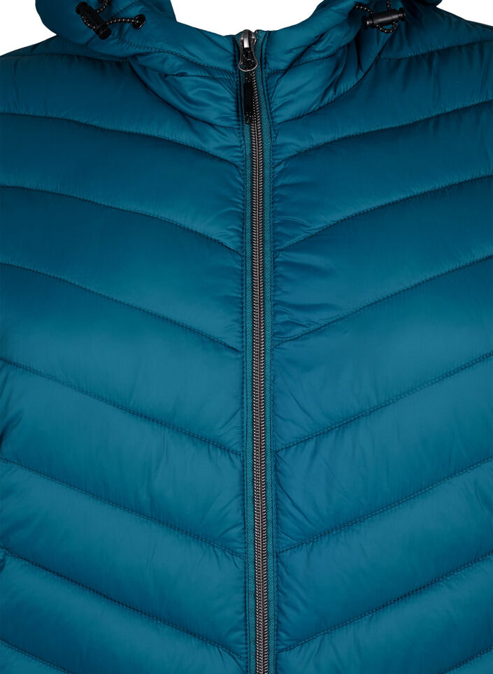 Kevyt takki hupulla, Sininen, Packshot image number 2