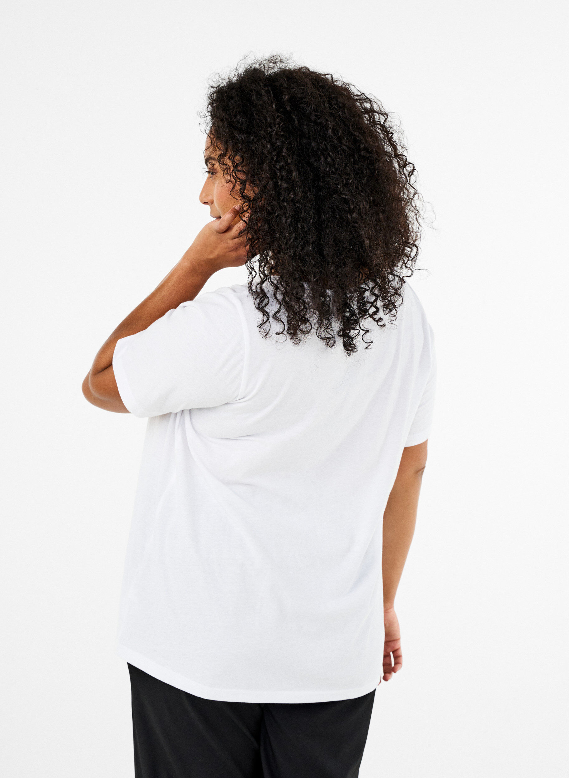 Zizzi FLASH - T-paita motiivilla, Valkoinen, Model image number 2