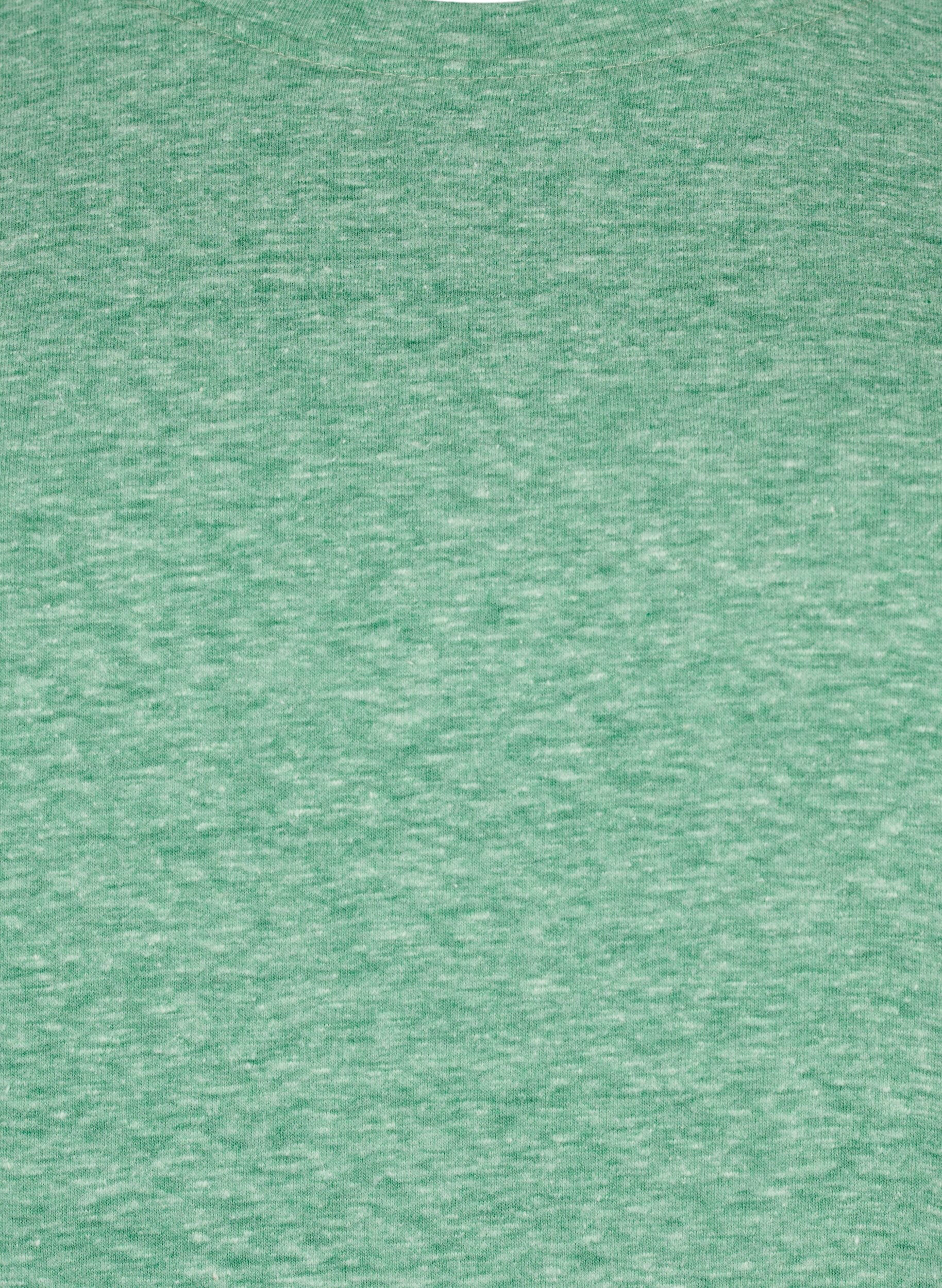 Zizzi Meleerattu t-paita lyhyill&auml; hihoilla, Vihre&auml;, Packshot image number 2