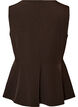 Raitakuvioinen liivi peplum-helmalla, Ruskea, Packshot image number 1