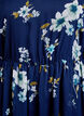 Pitk&auml;hihainen sifonkijuhlamekko, Sininen, Packshot image number 3