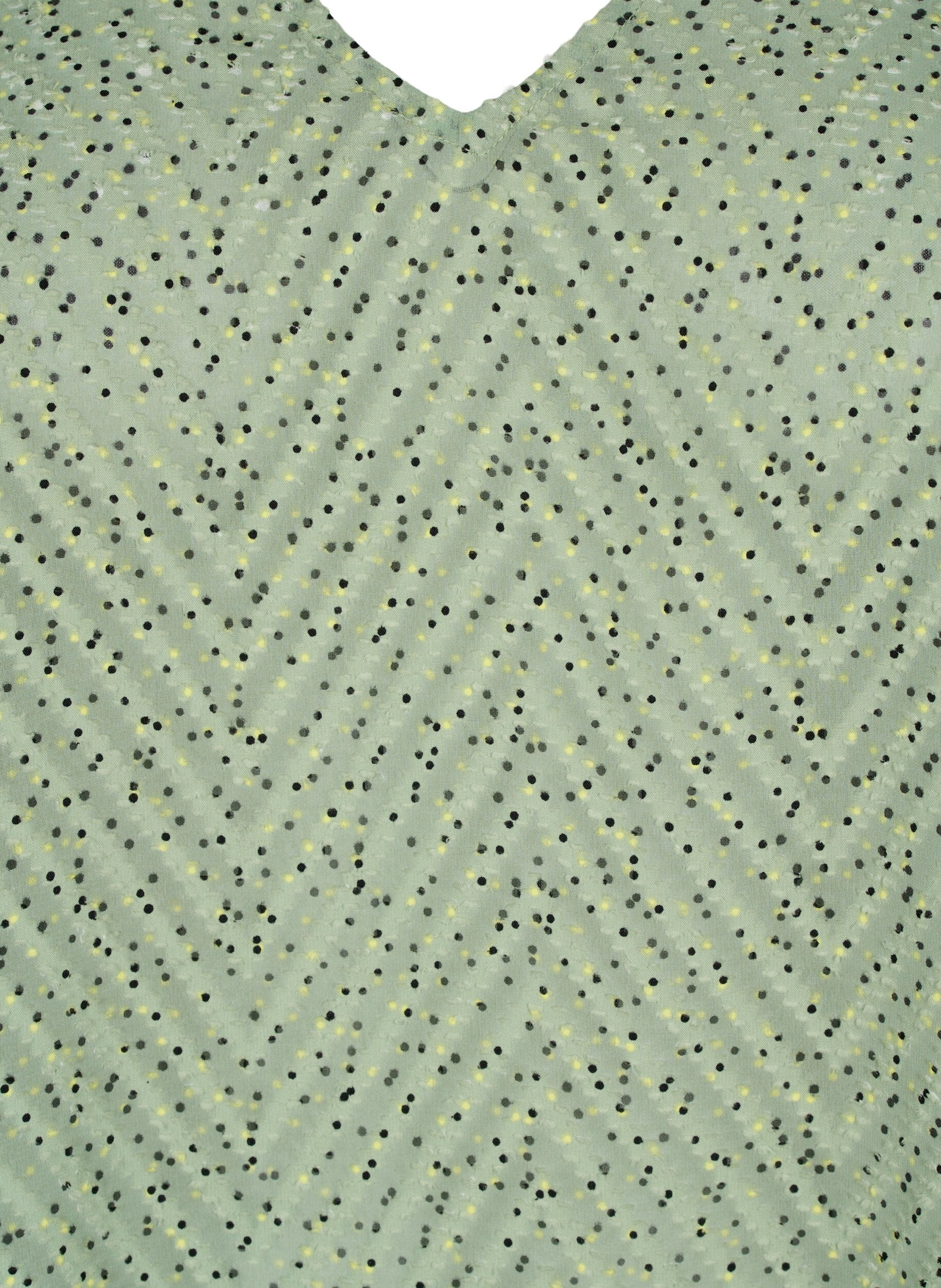 Zizzi Pilkullinen pusero 1/2-hihoilla, Seagrass Dot, Packshot image number 2