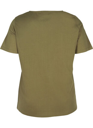 Puuvillainen t-paita painatuksella, Ivy Green, Packshot image number 1
