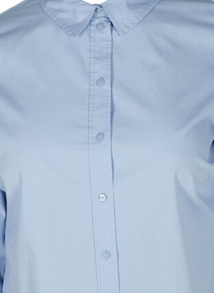 Luomupuuvillainen paitapusero kauluksella ja napeilla, Blue Heron, Packshot image number 2