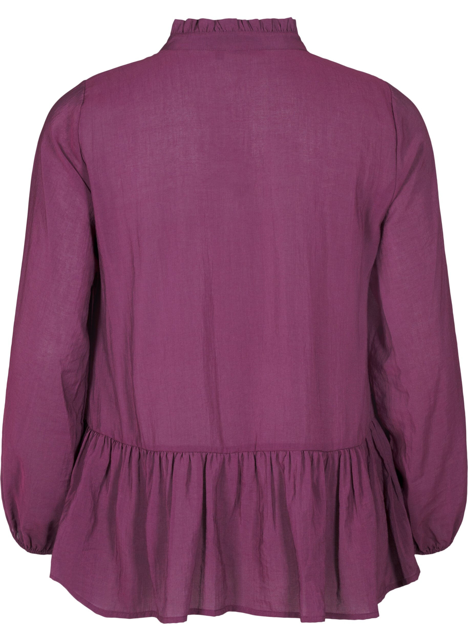 Zizzi Viskoosipusero, jossa on peplum, Violetti, Packshot image number 1