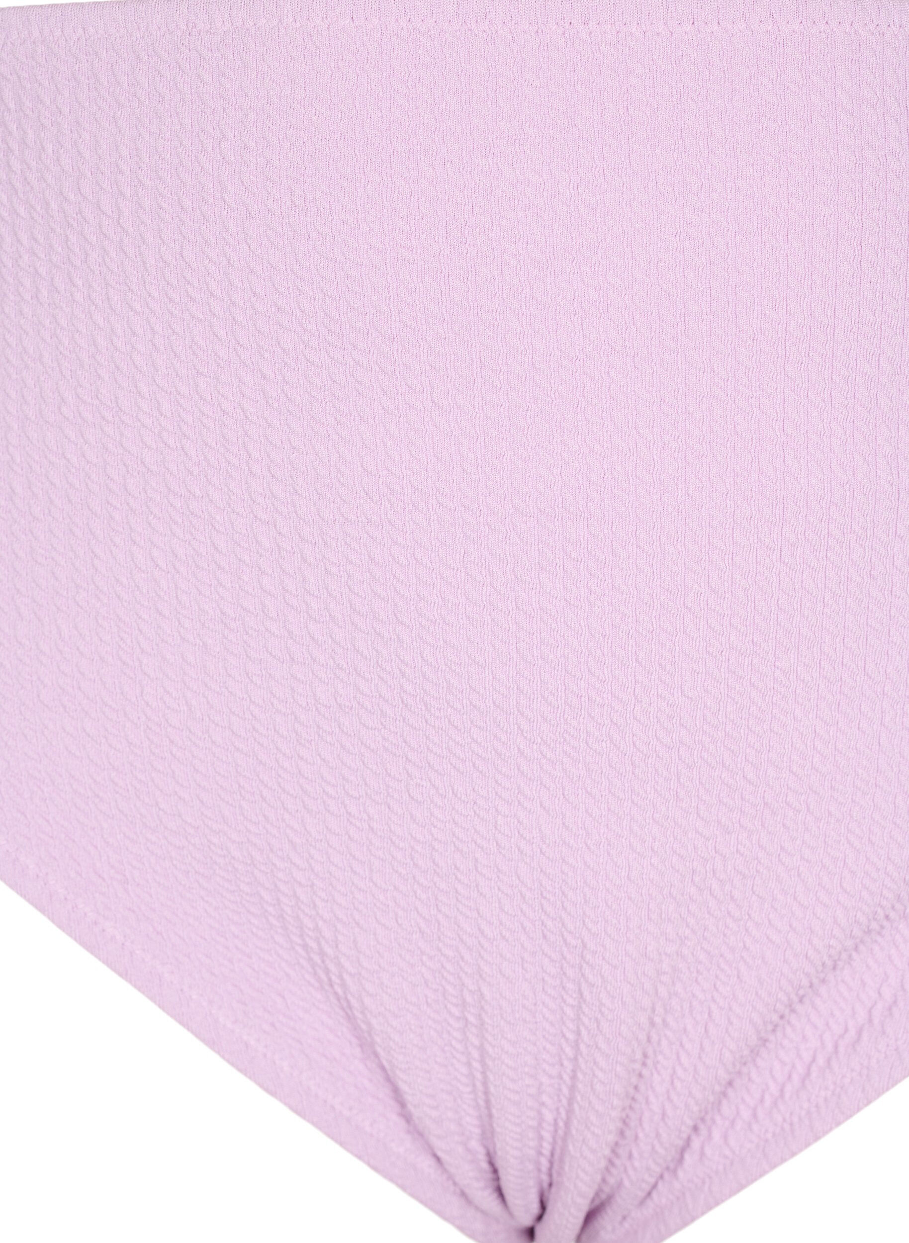 Zizzi Bikinialaosa krepatulla tekstuurilla, Violetti, Packshot image number 2