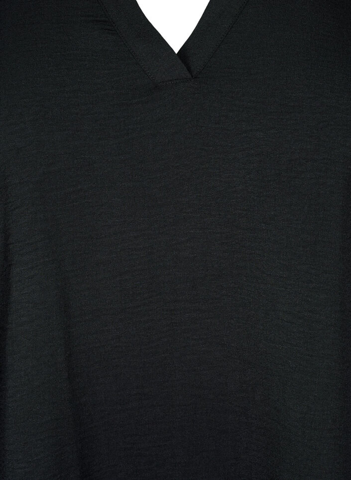 Pusero 3/4-hihoilla, Musta, Packshot image number 2
