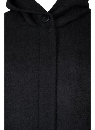 A-mallinen takki hupulla, Black, Packshot image number 2