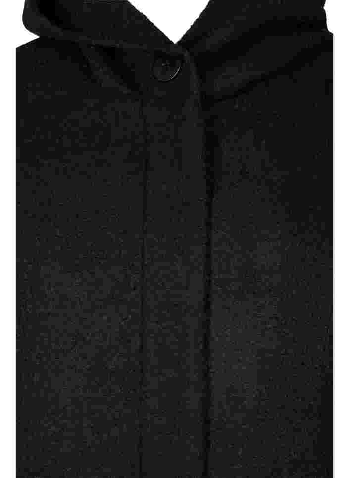 A-mallinen takki hupulla, Black, Packshot image number 2