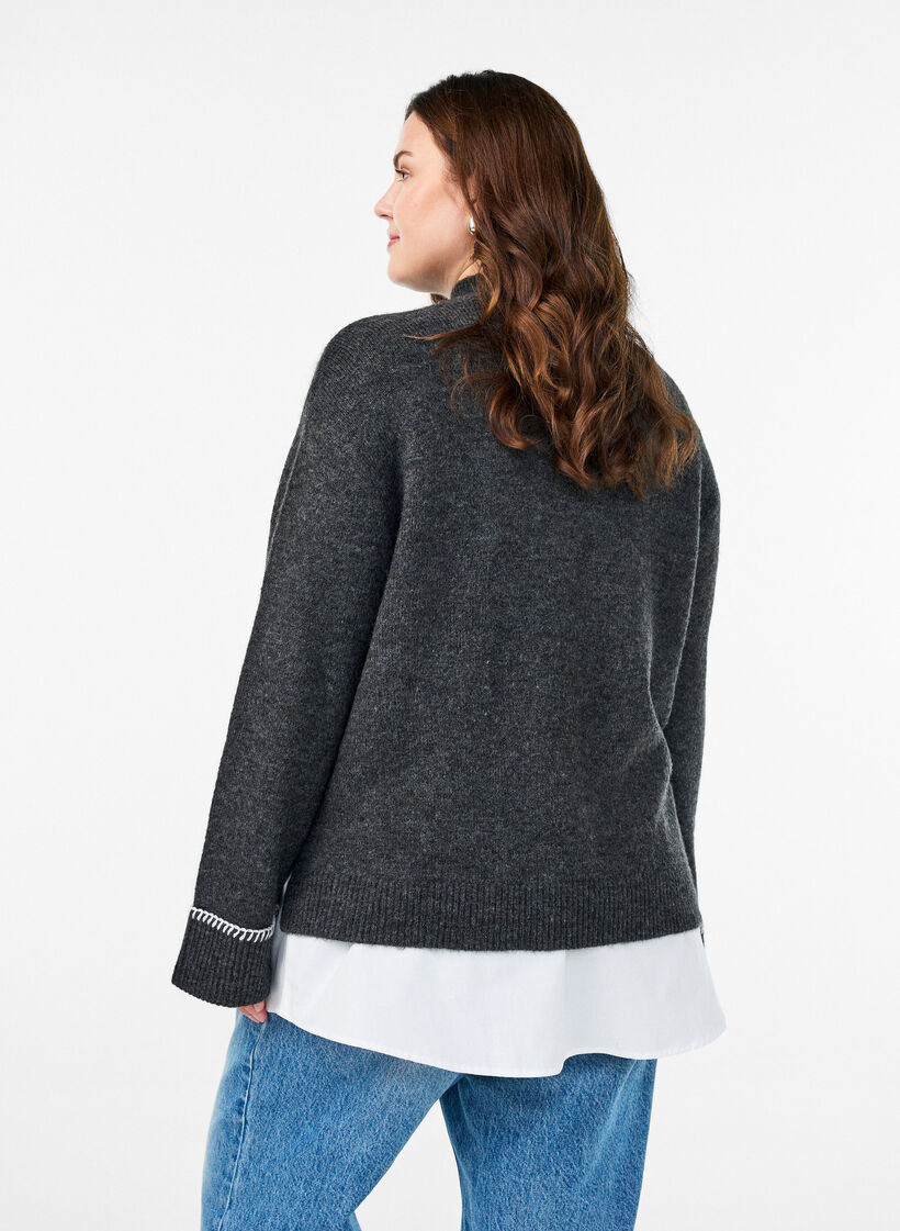 Paitajatkaja 100% puuvillaa, Valkoinen, Model image number 2