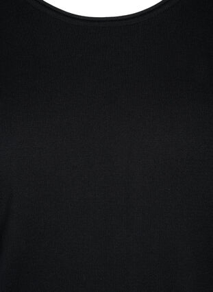 Yksivärinen neulepusero viskoosisekoitteesta, Black, Packshot image number 2