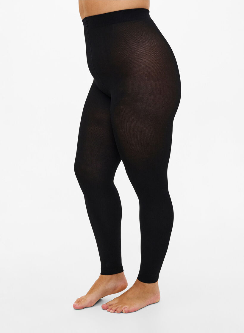 Leggingssit 200 denieri&auml;, Musta, Model image number 0