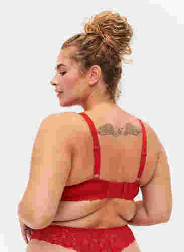 Topatut rintaliivit kaarituella ja nauhalla, Red Ass., Model image number 1