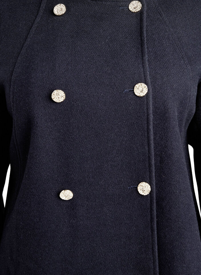 A-linemallinen takki kultaisilla napeilla, Sininen, Packshot image number 2