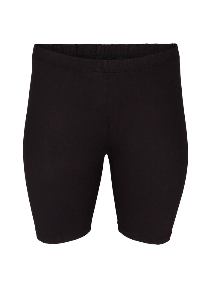Yksiv&auml;riset perus py&ouml;r&auml;ilyshortsit , Musta, Packshot image number 0