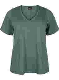 FLASH - T-paita v-pääntiellä, Balsam Green