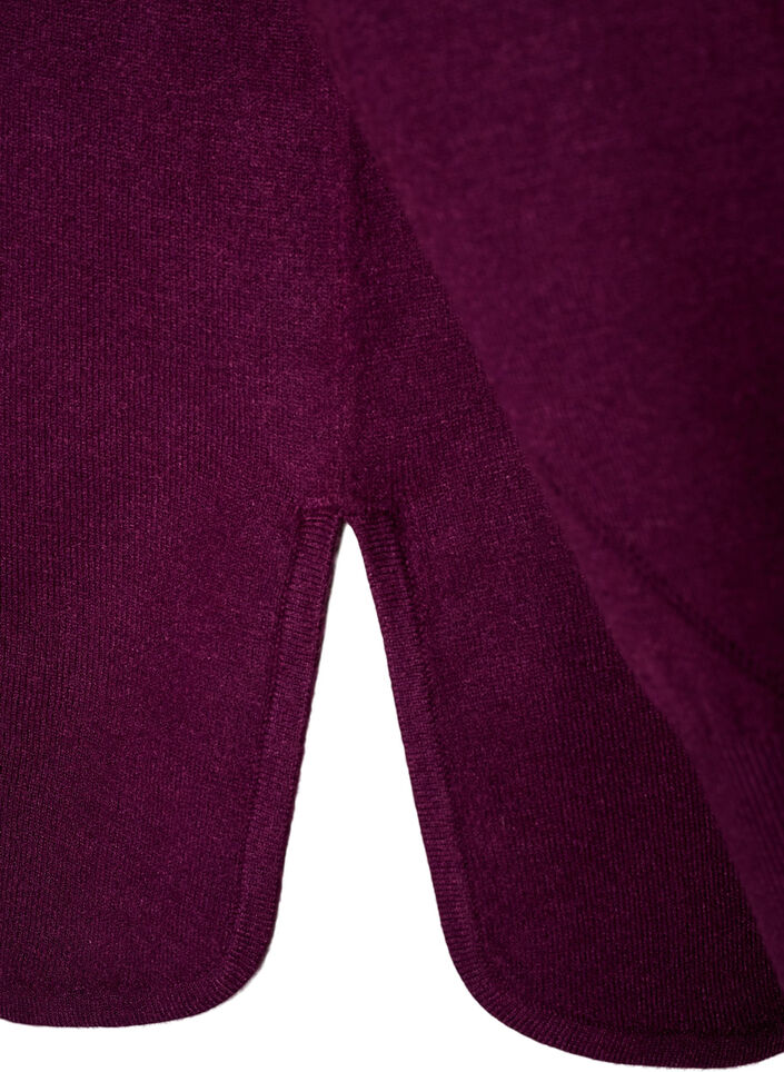 Neulepusero py&ouml;re&auml;ll&auml; p&auml;&auml;ntiell&auml; ja neulekuviolla, Punainen, Packshot image number 3